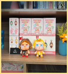 Móc khóa Pop Mart CRYBABY Crying Again Series-Vinyl Face Plush Chính Hãng