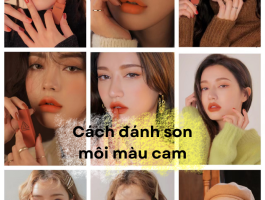 Cách đánh son môi màu cam phù hợp với từng loại da