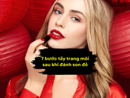 7 bước tẩy trang môi sau khi đánh son đỏ